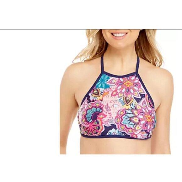 New Directions Bali Dreams High Neck Halter Top - Picture 1 of 4